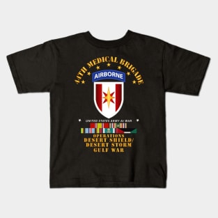 44th Medical Brigade - Desert Shield - Storm w DS Svc Kids T-Shirt